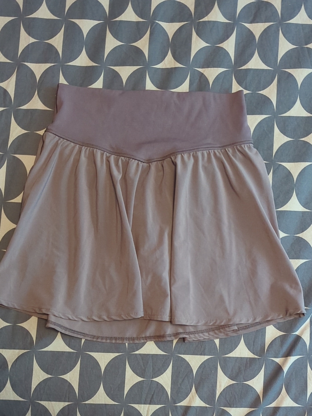 aerie dusty mauve flowy skater skirt